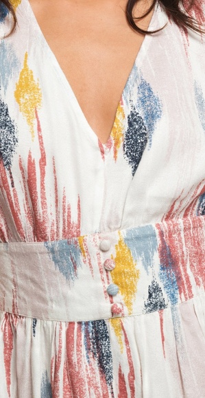 Roxy Poetic Sleeveless Midi Dress multi color 🌻 - Picture 6 of 7